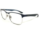 Ray-Ban Eyeglasses Frames RB8416 3016 Blue Silver Square Carbon Fiber 55... - £73.78 GBP