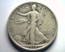 1918-D Walking Liberty Half Very Fine Vf Nice Original Coin Bobs Coins Fast Ship - £155.41 GBP