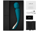 LELO SMART WAND 2 Medium Rechargeable Wand Vibrator Ocean Blue - £159.45 GBP