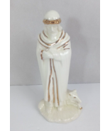 1968 Holland Mold Christmas Nativity Off White &amp; Gold 7&quot; Shepherd - $33.94 CAD