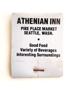 Athenian Inn Pike Place Market Vintage Matchbook Seattle Matches Unstruc... - $24.99