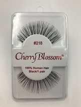 Cherry Blossom Eyelashes Model# 218 100% Human Hair Black 1 Pair Per Each Pk - £1.48 GBP+