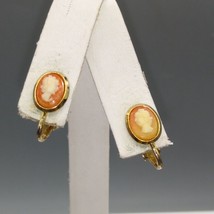 Vintage Cameo Clip On Earrings, Romantic Love Gift, Classic Style - £28.61 GBP