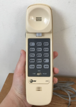 Vtg AT&amp;T 210 Slimline Princess Beige Corded Handheld Landline Telephone Phone - £15.61 GBP