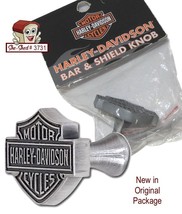 Harley Davidson Bar &amp; Shield Pull Knob Antique Pewter Finish HDL-10110 - £11.76 GBP