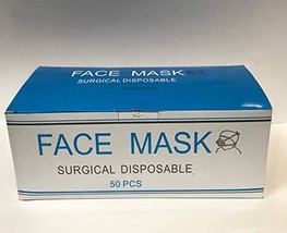 50PCS Disposable Face Mask Surgical Medical Dental Mask Industrial Loop Dust Mas - £15.14 GBP