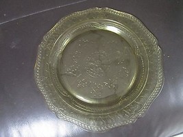 Depression Glass Yellow Snack Tray &quot;Patrician&quot; [60] Original - £35.83 GBP