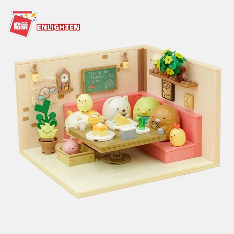 ENLIGHTEN Sumikkogurashi Series Building Blocks Happy Afternoon Tea Model - £17.72 GBP+