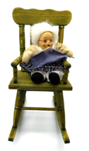 Knitting Grandma in Oversize Rocking Chair Whimsical Farmhouse Style Decor - £26.16 GBP