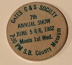 Vintage Gates C&amp;S Society Wooden Nickel 1982 - $4.94