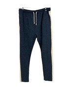 Sweatpants 2XL mens speckled &quot;Bronx&quot; Blue cream binding pockets Reverse ... - £11.63 GBP