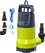 Utility Pump Submersible Pump Electric Portable Water Pump for Swimming Pool Bas - £113.41 GBP
