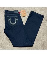 True Religion Brand Jean Womens Size 32 Johnny Big QT Stitch Sequin W105... - $181.17 CAD