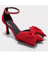 A New Day Women&#39;s Grace Red Bow Pumps with Memory Foam Insole 7 10 NWT - €16,54 EUR