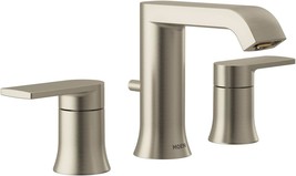 Modern Two-Handle Widespread Bathroom Faucet With Brushed Nickel Finish ... - £112.96 GBP