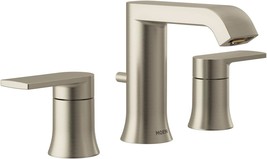 Modern Two-Handle Widespread Bathroom Faucet With Brushed Nickel Finish ... - £102.20 GBP