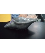 Handmade Gray and Gold Resin Conch Shell Ring Holder - $7.60