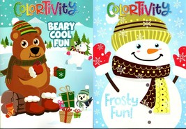 Coloring and Activity Book ~ Beary Cool Fun &amp; Frosty Fun! (Set of 2 Books) - £8.59 GBP