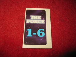 1983 Star Wars; Battle at Sarlacc's Pit Board Game Piece: The Force Game Card - $1.00