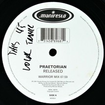 Praetorian &quot;Released&quot; 2002 Vinyl 12&quot; Single 2 Mixes Trance Uk WOODJ1 ~Rare~ Htf - £14.21 GBP