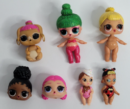 LOL Surprise Doll Lot Baby Bunny Wishes Heads Ice Cream Ladybug Glitter Hair - £14.15 GBP