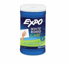 Wet Wipes for Dry Erase Boards Sanford Expo 81850, 50-Sheet Container - £10.04 GBP