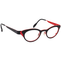 Anne Et Valentin Eyeglasses Liz A82 Black &amp; Red Cat Eye Frame France 43[]24 130 - £275.41 GBP