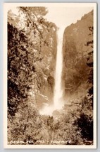Bridal Veil Falls Yosemite California Real Photo RPPC Postcard X21 - £3.95 GBP