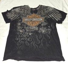 Harley-Davidson Viking Land T Shirt Men&#39;s Size XL St. Cloud Minnesota Motorcycle - £13.14 GBP