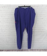 Dickies Scrubs Pants Womens 2XL Purple Extreme Stretch Drawstring Pocket... - $24.99