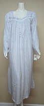Eileen West Floral Long Nightgown Size 3X Long Sleeve 100 % Cotton NEW - $44.54