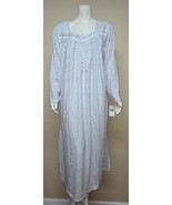 Eileen West Floral Long Nightgown Size 3X Long Sleeve 100 % Cotton NEW - €38,67 EUR
