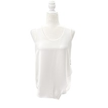 NIC+ZOE White Promenade Top XS NWT Sleeveless Asymmetrical Layered Blouse - $39.99