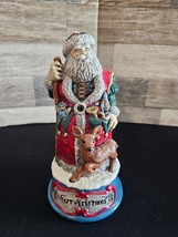Handmade Santa Claus Figurine - 10&quot; Ceramic! - £15.28 GBP