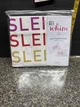 Martha Stewart WHIM -100% Cotton Standard Pillowcase Pair - SLEIGH ALL D... - $15.00