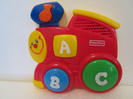 Fisher Price Small Musical Abc Toy Train Vintage Mattel 2000 Baby Toddler - £4.71 GBP