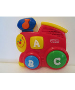 Fisher Price small MUSICAL ABC TOY TRAIN Vintage Mattel 2000 BABY TODDLER  - $6.99