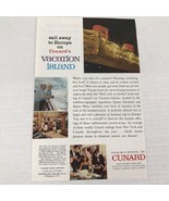 Cunard Eagle Airways Cruise Ship Vtg 1961 Print Ad Original Color Advert... - £7.49 GBP