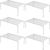 Set of 6 Large (15.7 X 9.4 Inch) Kitchen Cabinet Organizer Shelf, Wire - €68,84 EUR