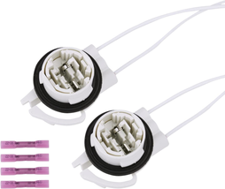Light Socket Wire Harness Pigtail Repair Kit (2Pcs) Led/Standard, Bulbs#... - £9.70 GBP