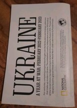 Ukraine A Year At War (National Geographic Map) - $16.40