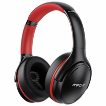 Mpow H19 IPO ANC Wireless Stereo Headphones Model: BH388A Black Red - £30.36 GBP