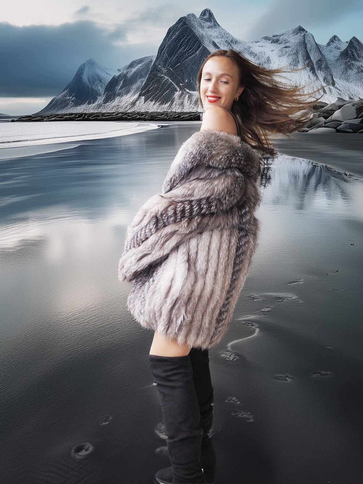 Northern Whisper - A Unique Platinum Silver Fox S Fast Shipping Item image 12