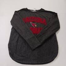 Team Apparel Arizona Cardinals Football Women's Gray Pullover Sweatshirt Size S image 10