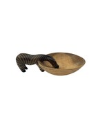 Hand Carved Wood Zebra w Bowl African Figural Folk Art Hand Made in Kenya - $331.79 MXN