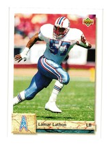 1992 Upper Deck #478 Lamar Lathon Houston Oilers - £3.13 GBP
