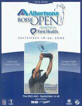 2002 Albertsons Boise Open Golf Program Jason Gore winner - $39.55