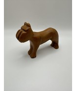 Antique Wood Carved Dog Toy 4.5&quot; - £45.32 GBP