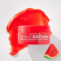 BYROKKO Original Shine Brown Watermelon Tanning Cream 6.8 Fl Oz (200 ml) | Moist - £23.84 GBP