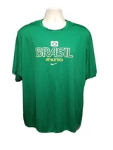 Nike Dri Fit Brasil Athletics Adult Green 2XL Jersey - £17.53 GBP